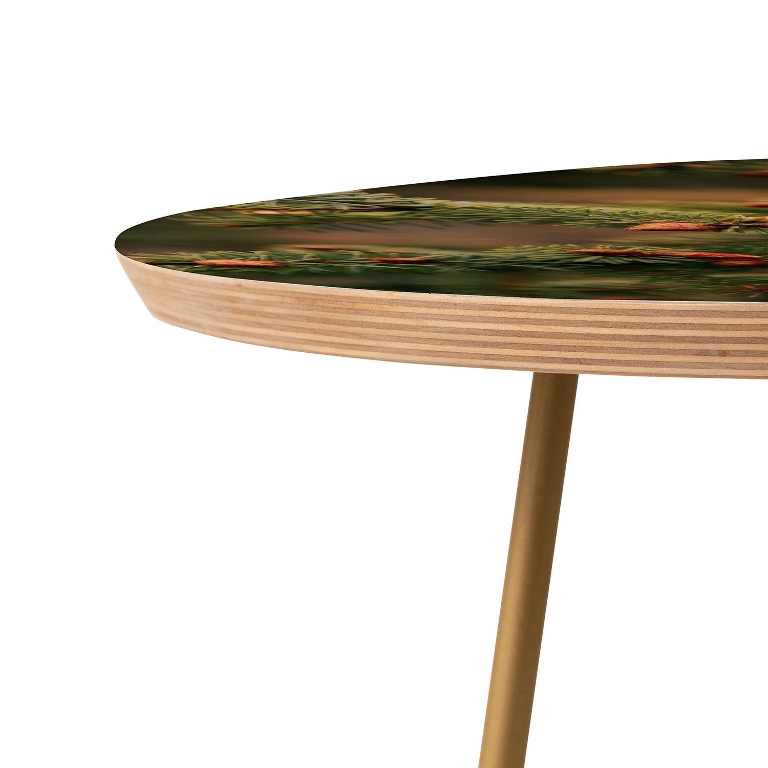 Hannah Kemp Spruce Tips Round Side Table