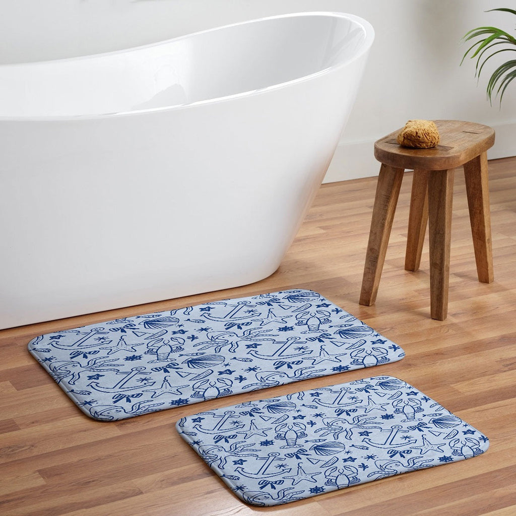 Design by Spark Marine Christmas Holiday Memory Foam Bath Mat