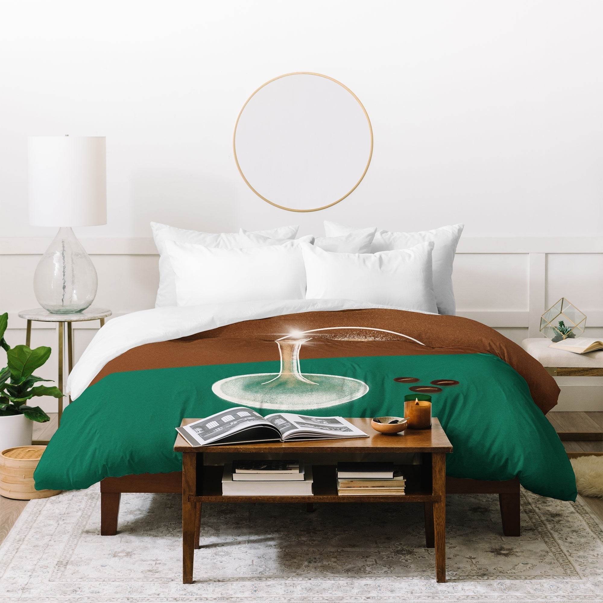 Design by Spark Expresso Martini Coffee Beans Duvet Cover