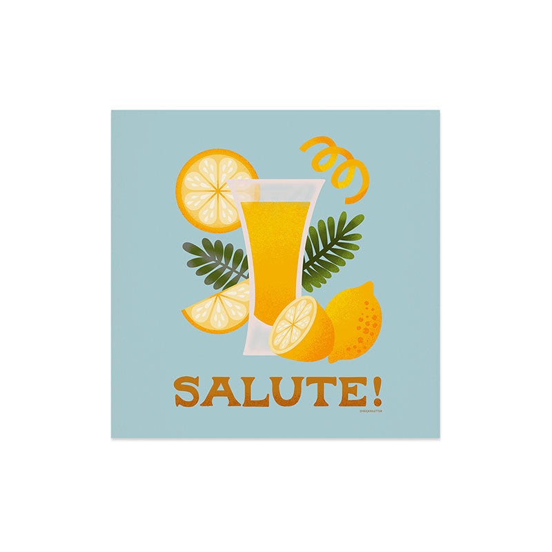 Jessica Molina Limoncello Cocktail Art Print