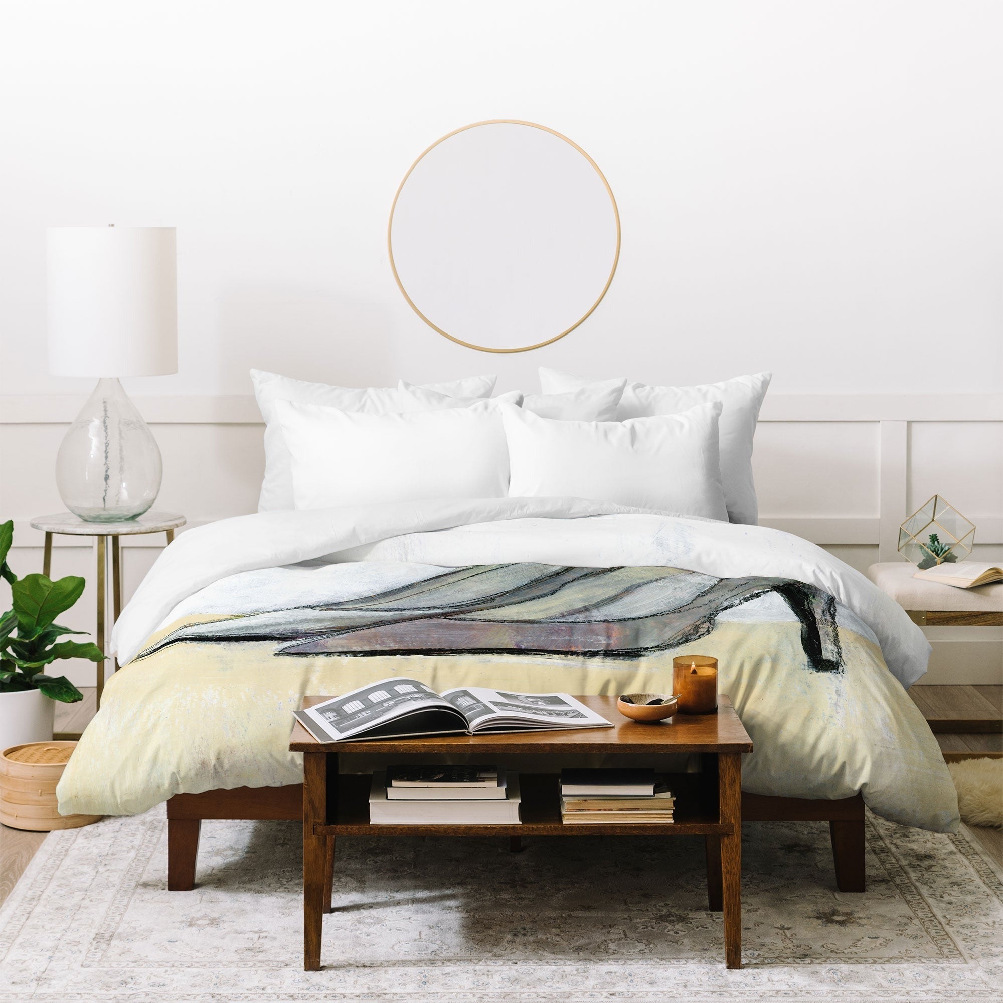 Sophia Buddenhagen Grey Stiletto Duvet Cover