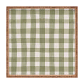 Menina Lisboa Rustic Green Plaid Square Tray