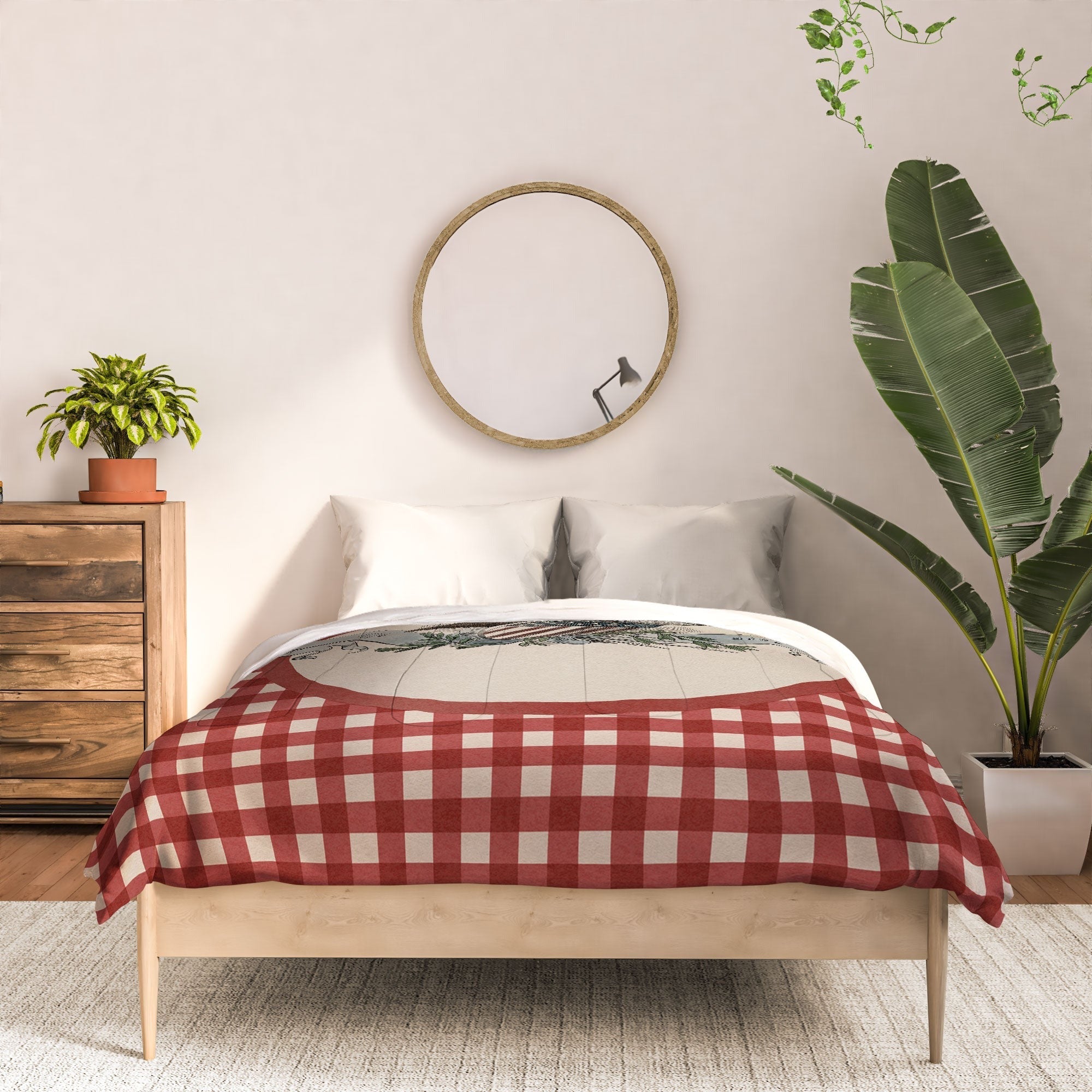 DENY Designs Gingham Eagle Comforter