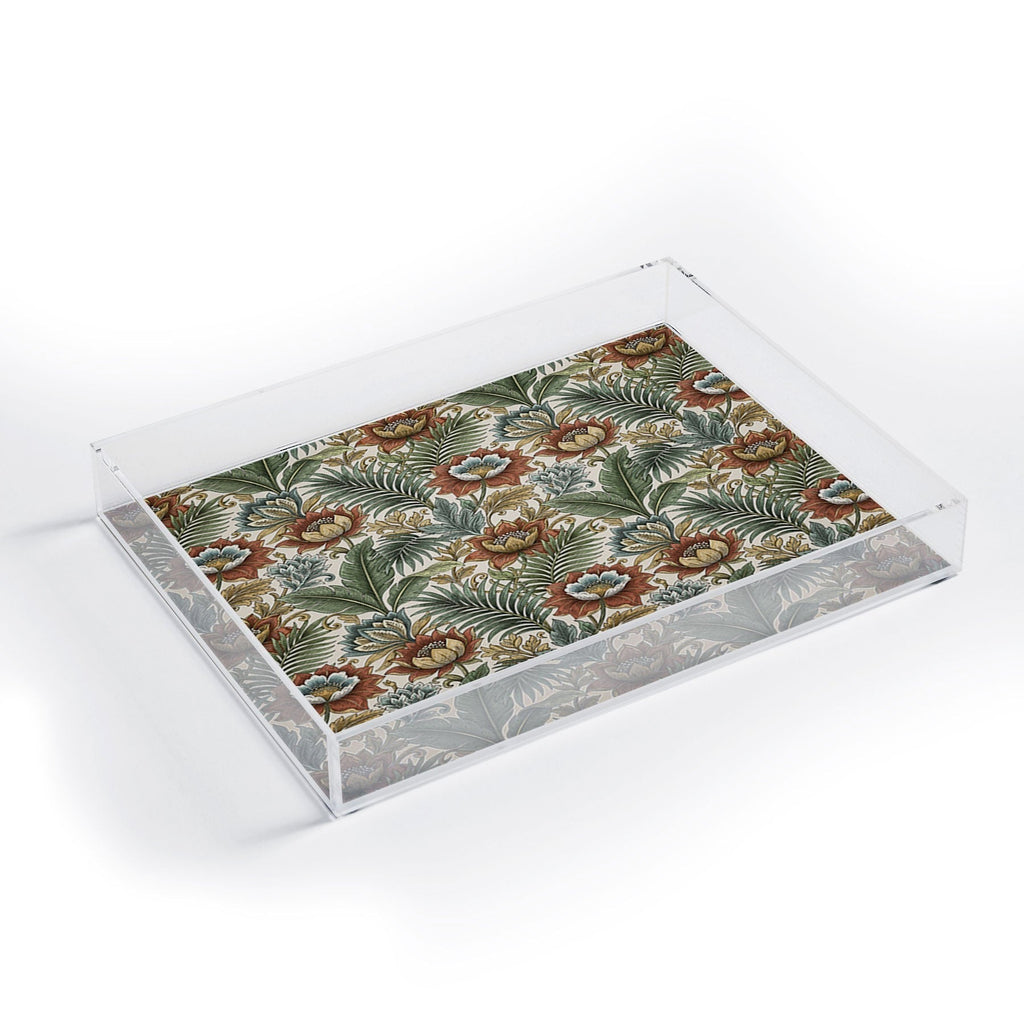 Marta Barragan Camarasa Retro Jungle Garden Acrylic Tray