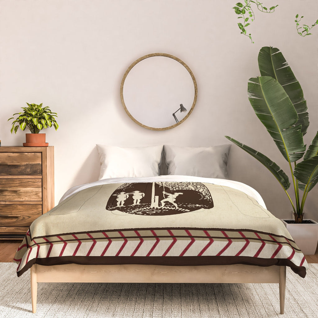 DENY Designs Flag Raisers Striped Square Comforter
