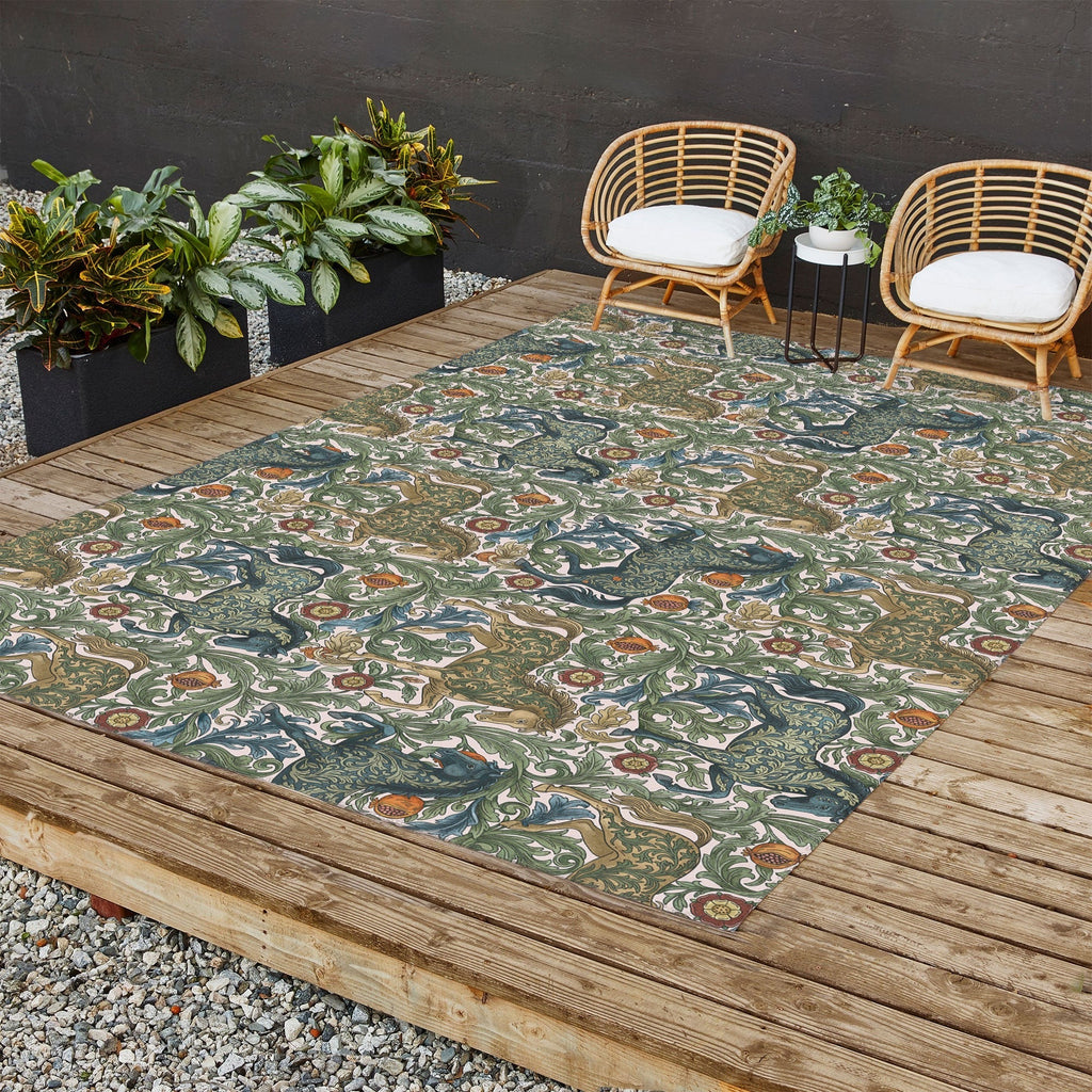 Marta Barragan Camarasa Renaissance Horse Garden Outdoor Rug