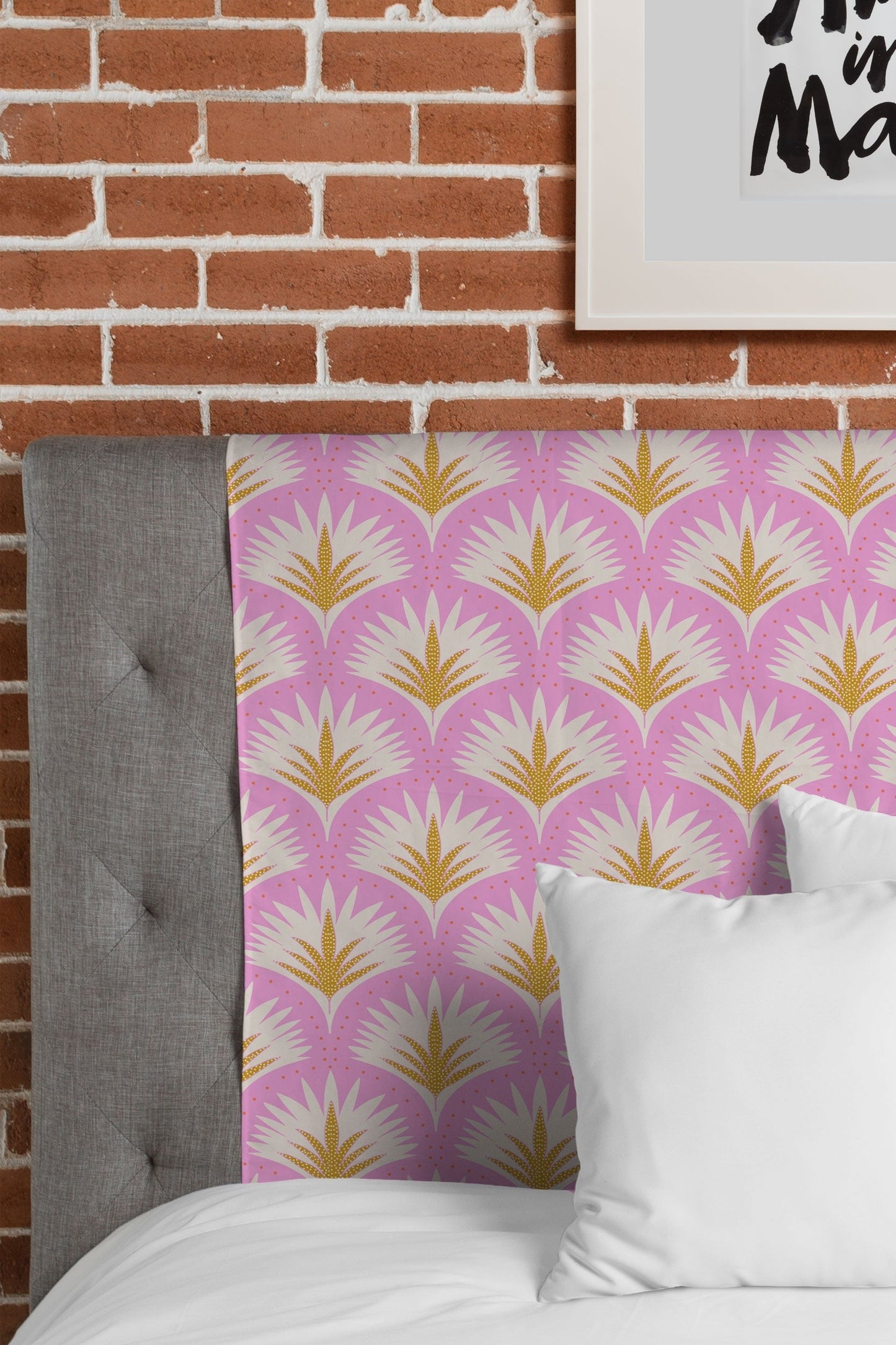 Jennifer Labre Pink Palmetto Tapestry