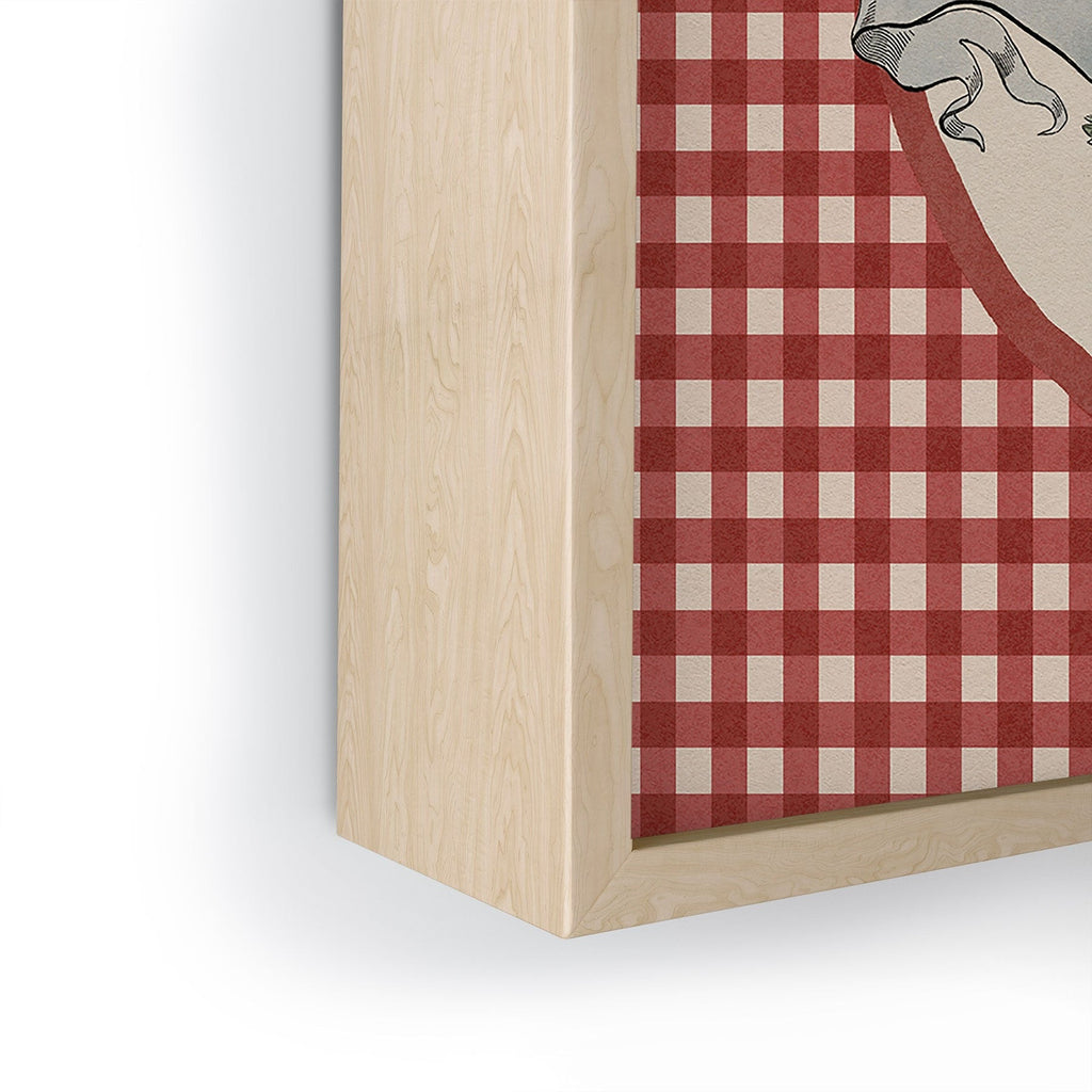 DENY Designs Gingham Eagle Framed Mini Art Print