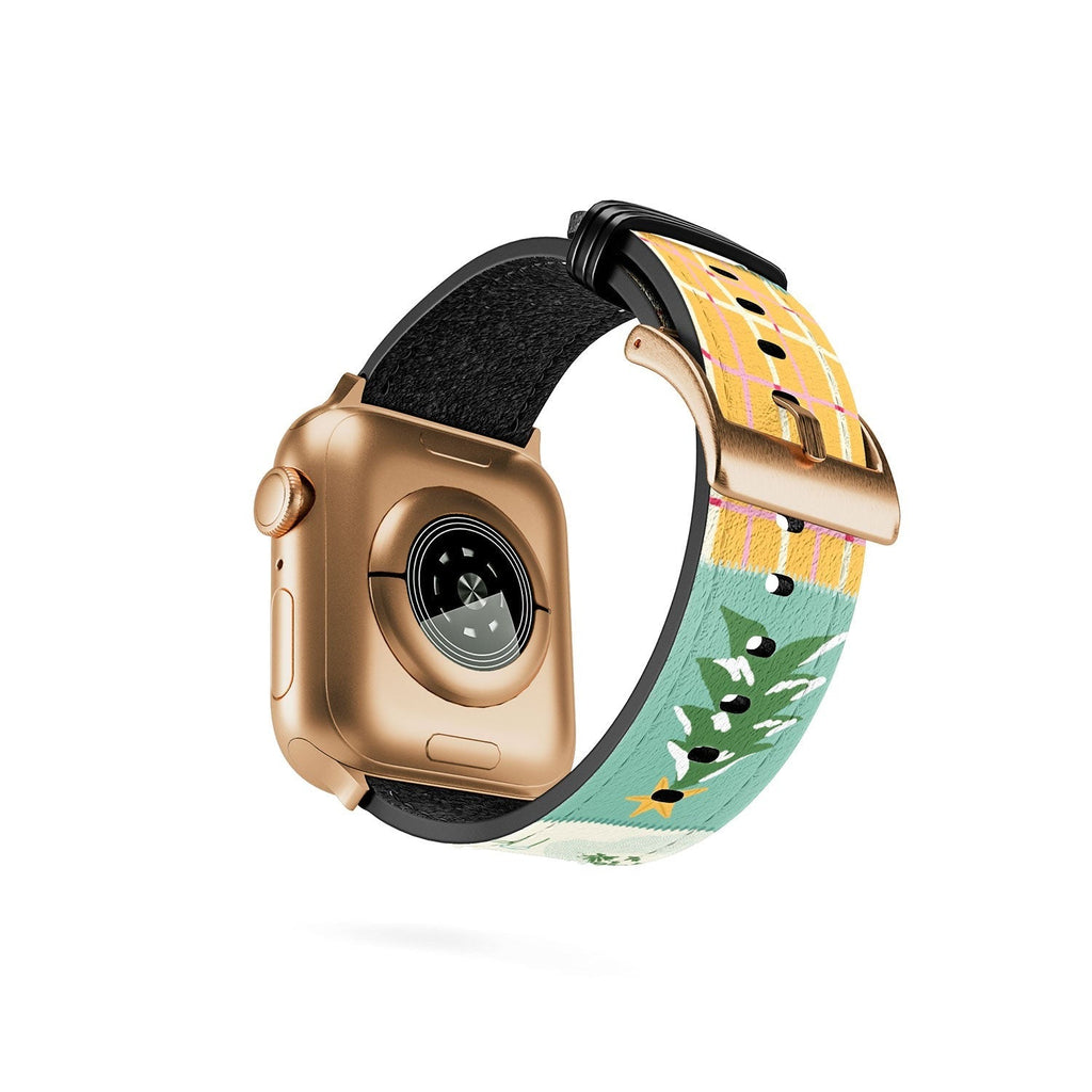 LouBruzzoni Cozy Christmas Patchwork Apple Watch Band