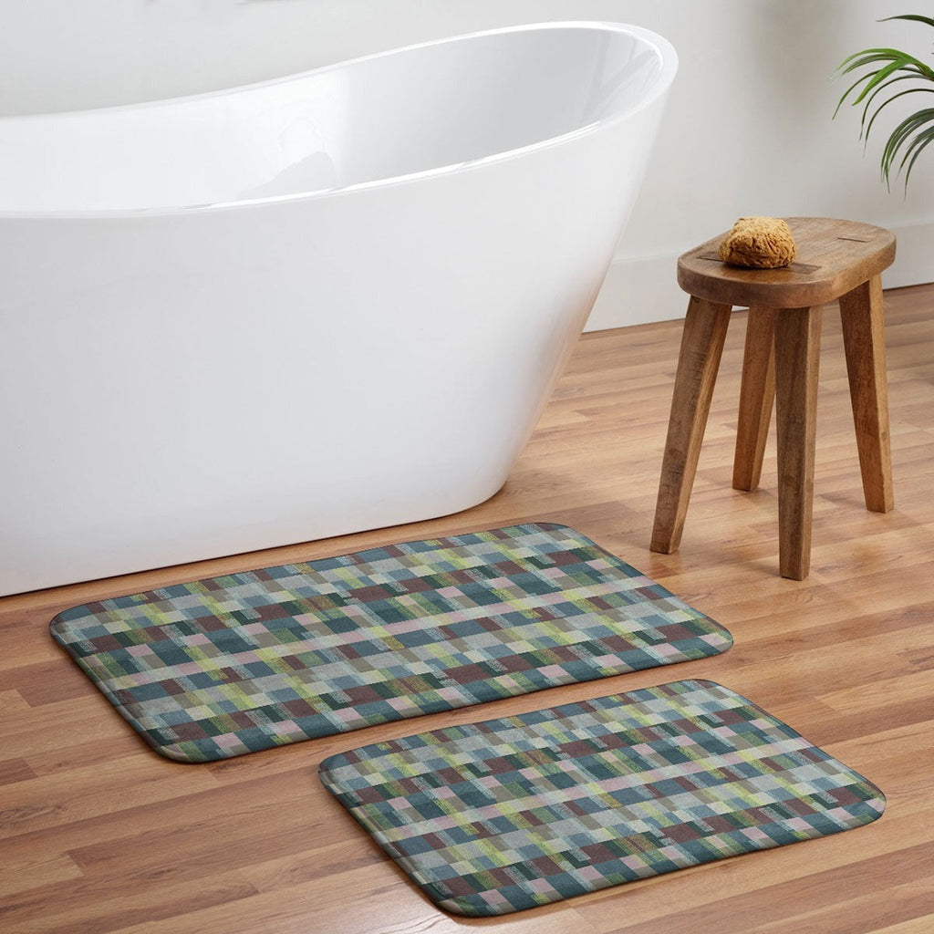 Marta Barragan Camarasa Dynamic Linear Blocks Memory Foam Bath Mat