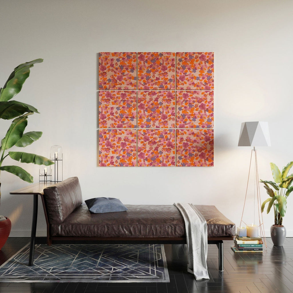 Gabriela Fuente Day Dreaming Watercolor Pink Wood Wall Mural