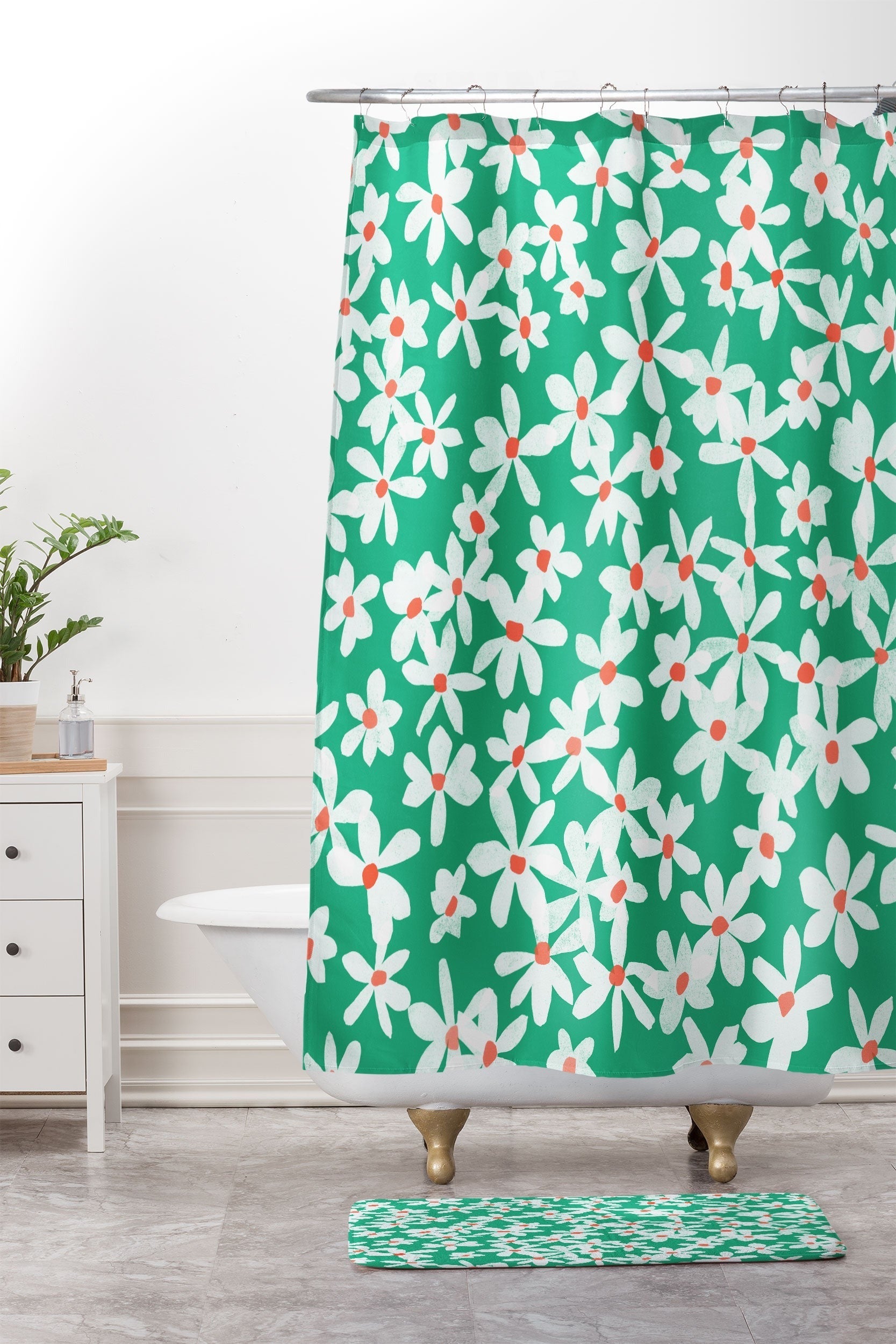 Garima Dhawan wildflowers 15 Shower Curtain And Mat