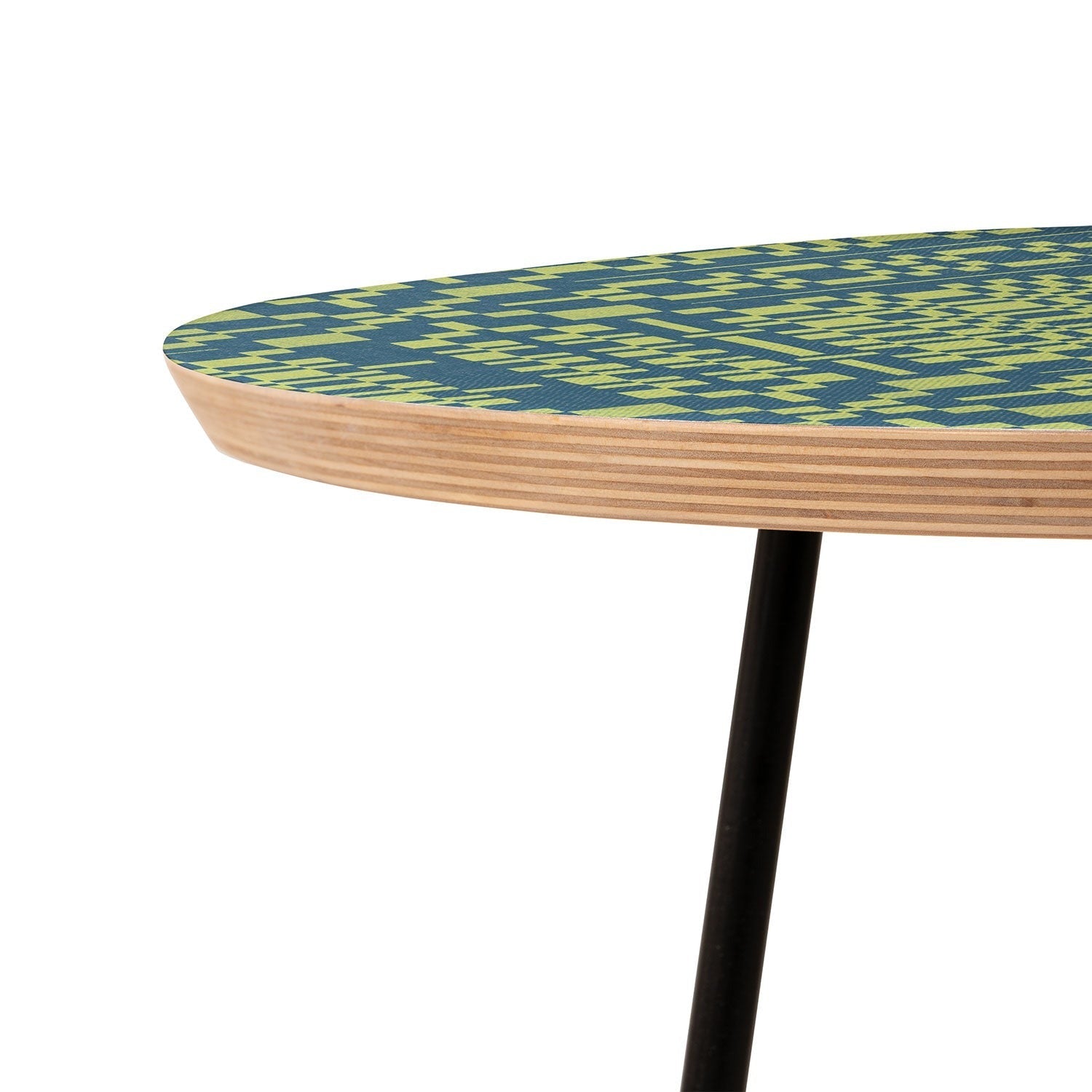 Marta Barragan Camarasa Nostalgic Grid Design Round Side Table