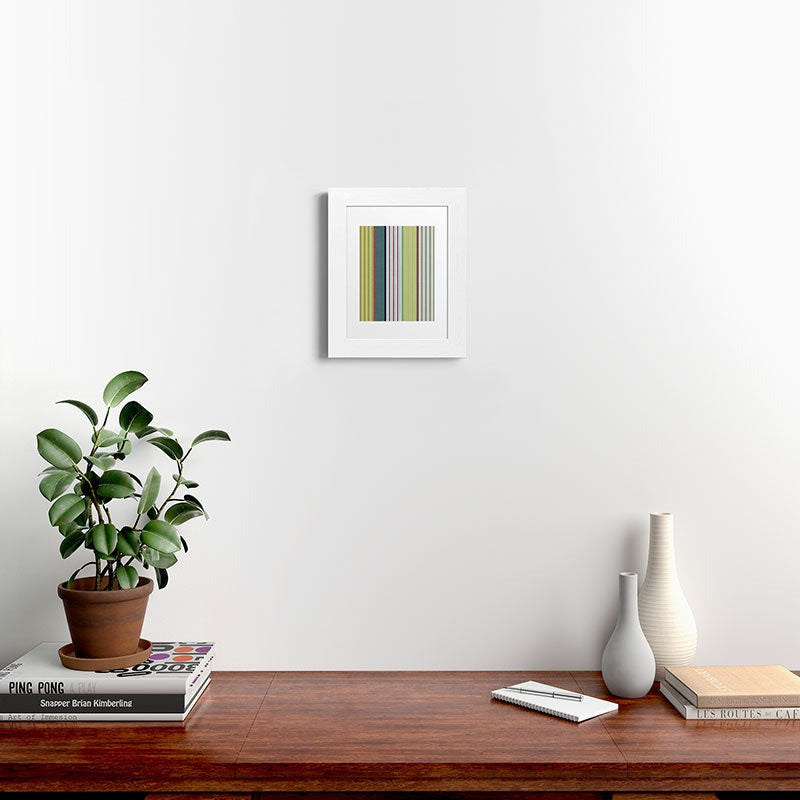 Marta Barragan Camarasa Colorful Stripe Delight Framed Art Print