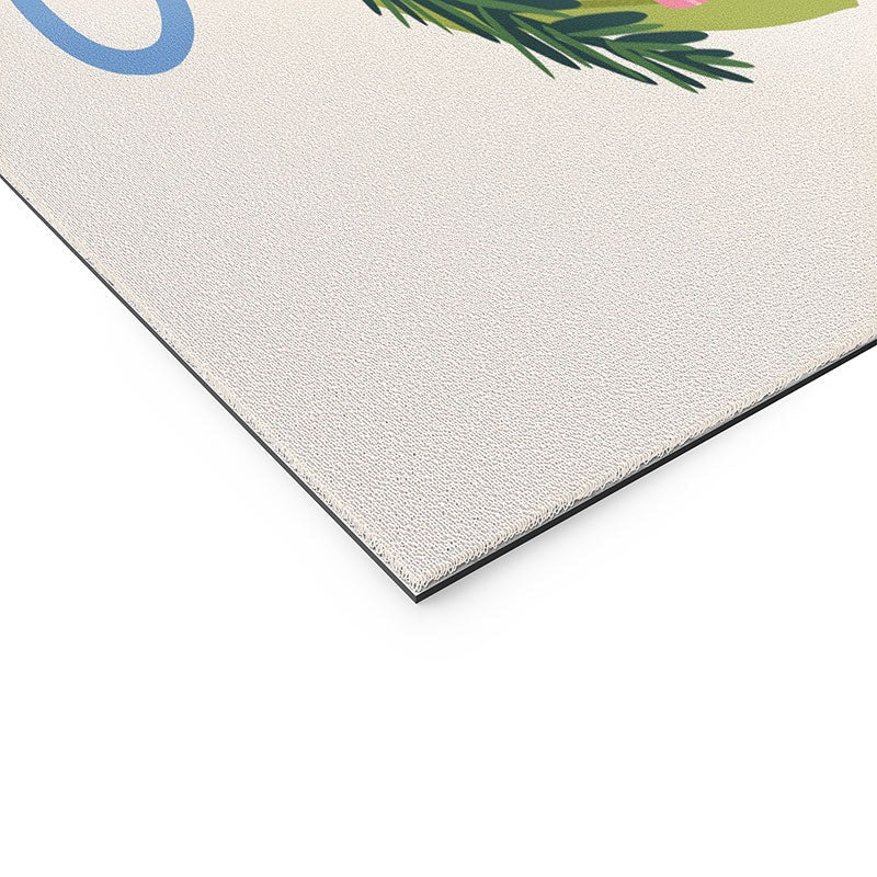 Design by Spark Love Human Made Floral Wreath Welcome Mat