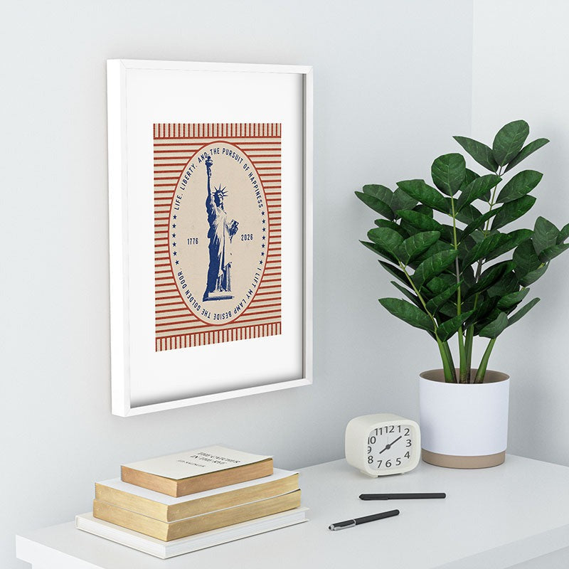 DENY Designs Life Liberty Recessed Framing Rectangle