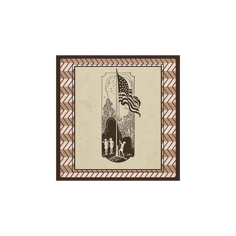 DENY Designs Flag Raisers Striped Square Art Print