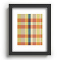Marta Barragan Camarasa Retro Picnic Plaid Warm Tones Recessed Framing Rectangle
