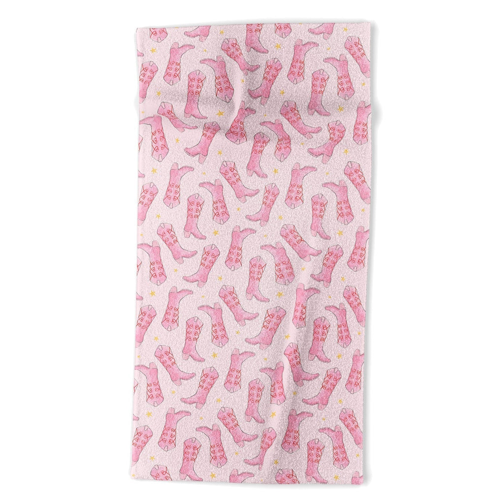 Love_Ryming Stars and Boots Beach Towel