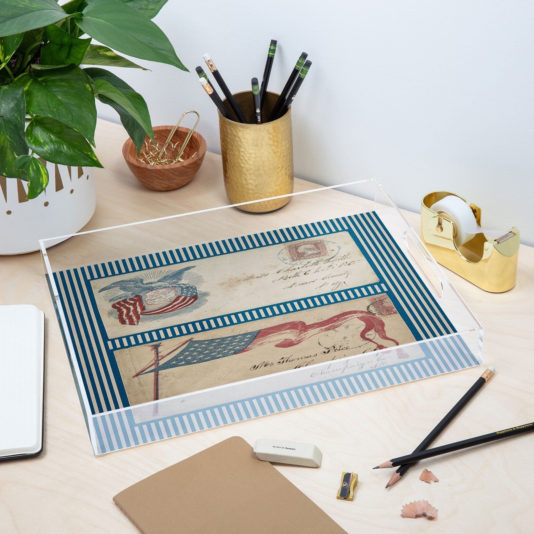 DENY Designs Civil War Envelopes Acrylic Tray