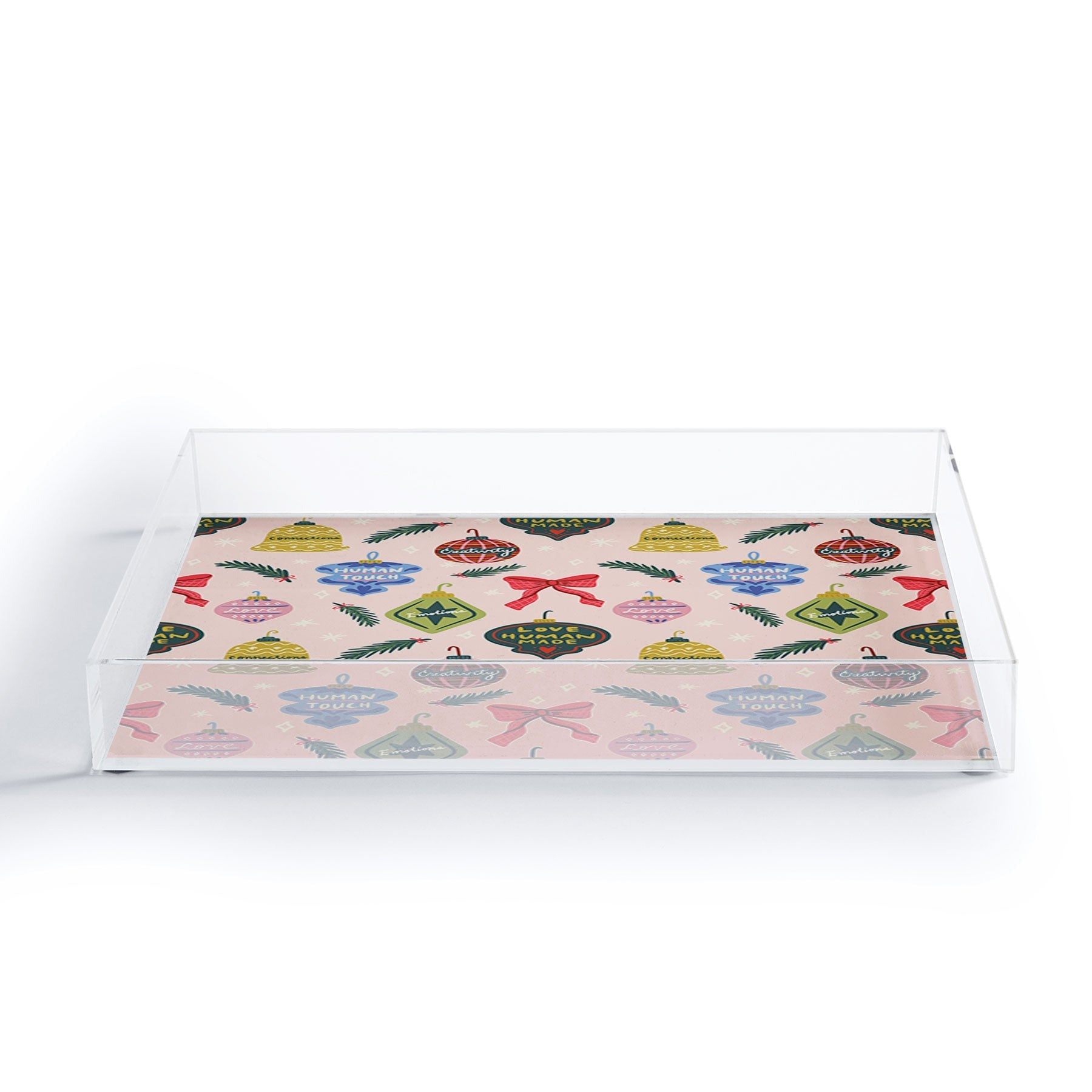 Design by Spark Love Human Made Christmas Ornaments Acrylic Tray