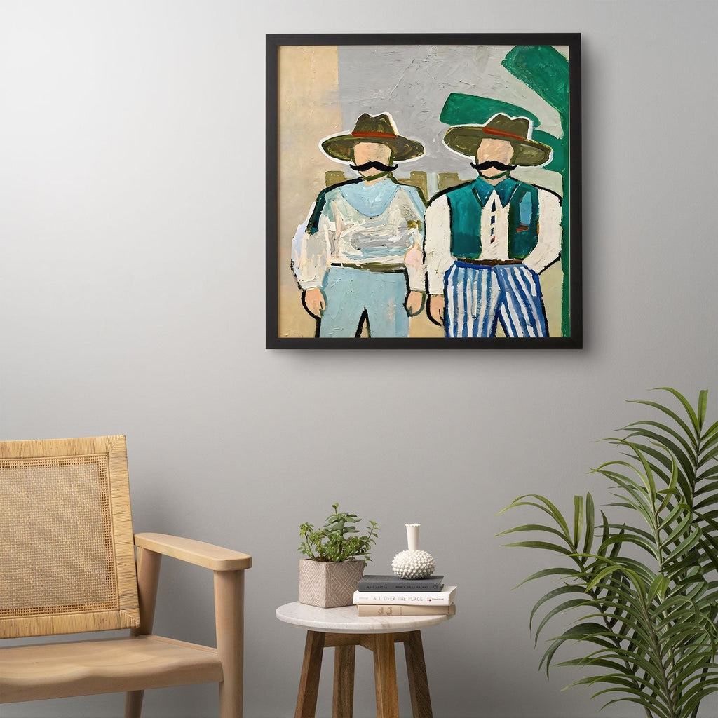 83 Oranges Side By Side Cowboy Edition Framed Wall Art