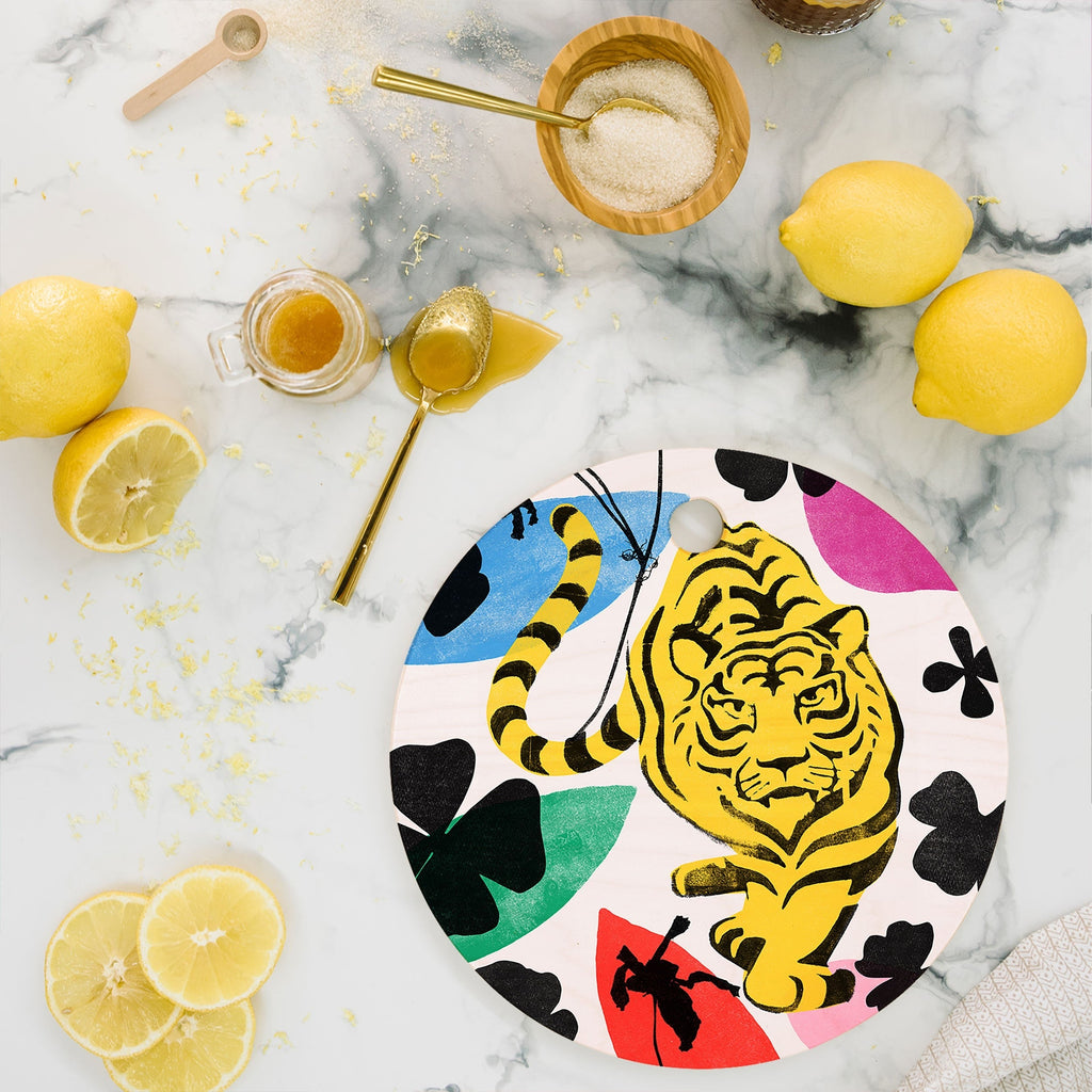 Garima Dhawan wild 3 Cutting Board Round