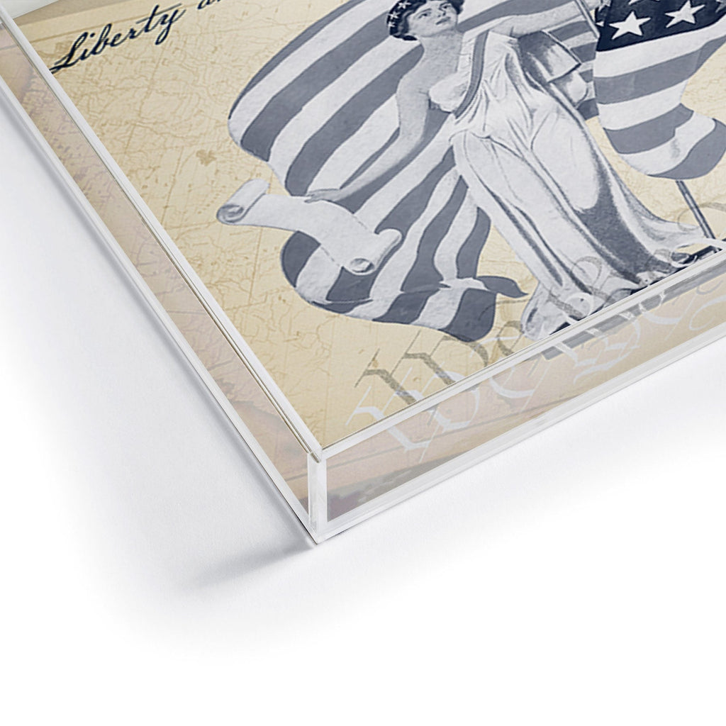 DENY Designs Liberty and Justice Woman Acrylic Tray