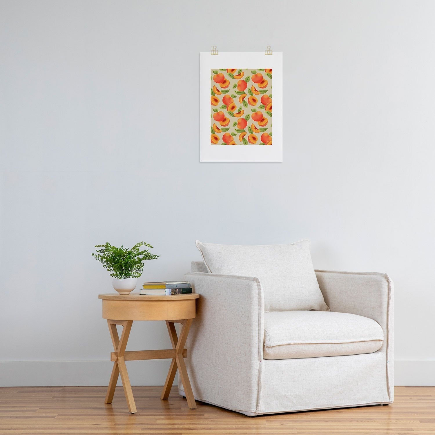 Jessica Molina Peach Pattern Art Print