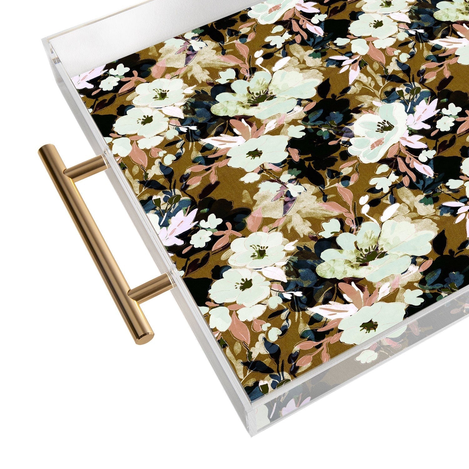 Marta Barragan Camarasa Romantic Floral Fusion Acrylic Tray