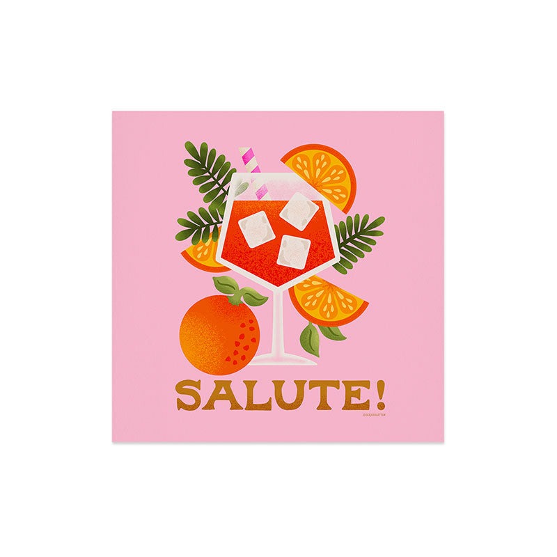 Jessica Molina Orange Spritz Art Print