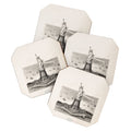 DENY Designs Vintage Lady Liberty Coaster Set