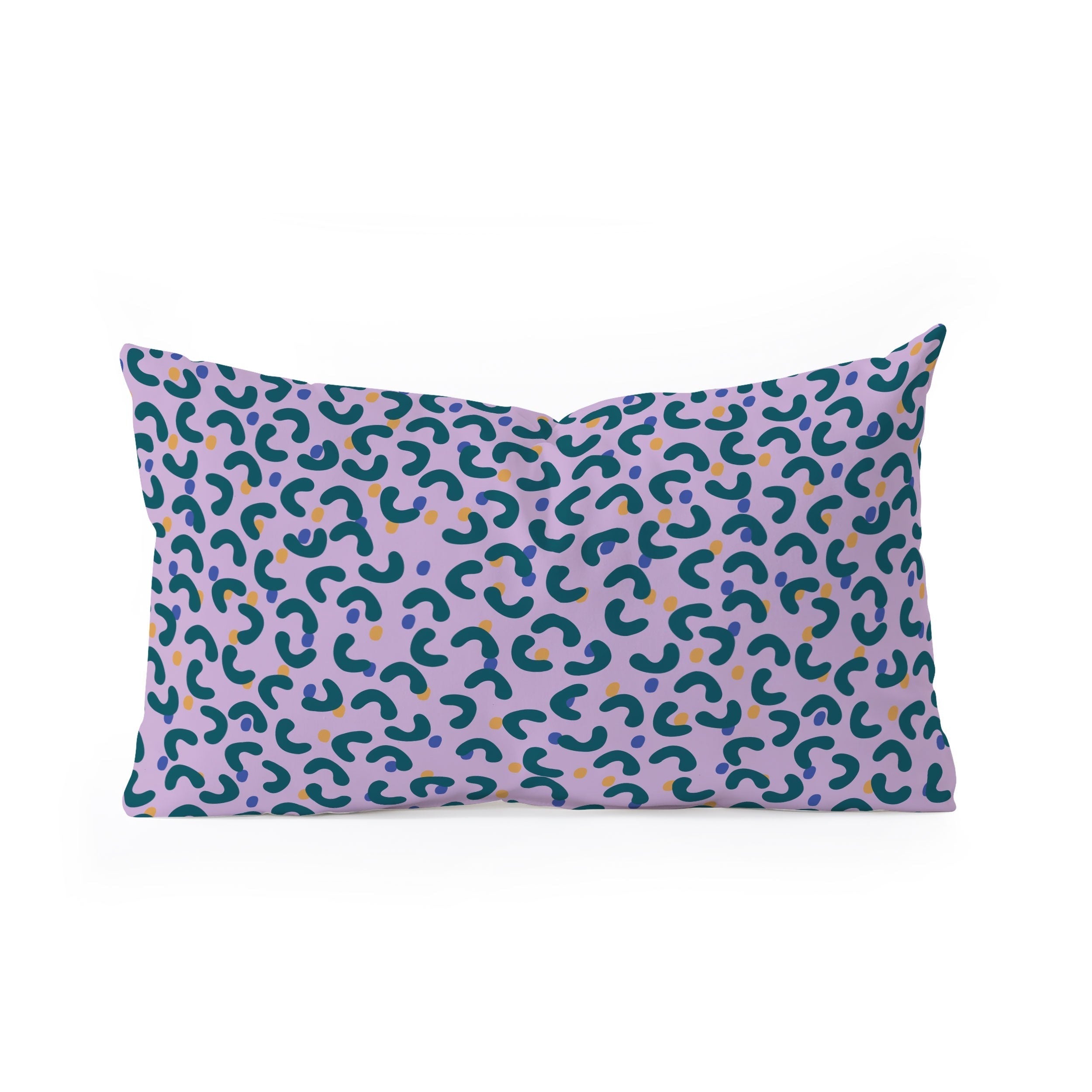 Camilla Foss Pebbles Mix Oblong Throw Pillow