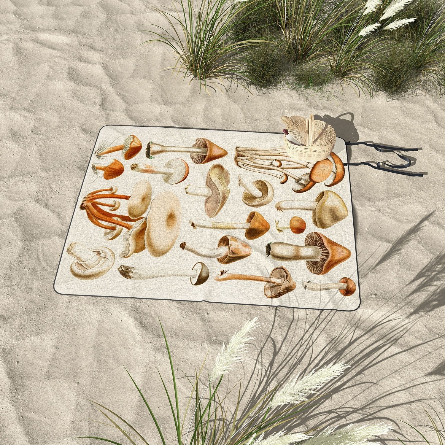 Gal Design Mushrooms Collection Picnic Blanket