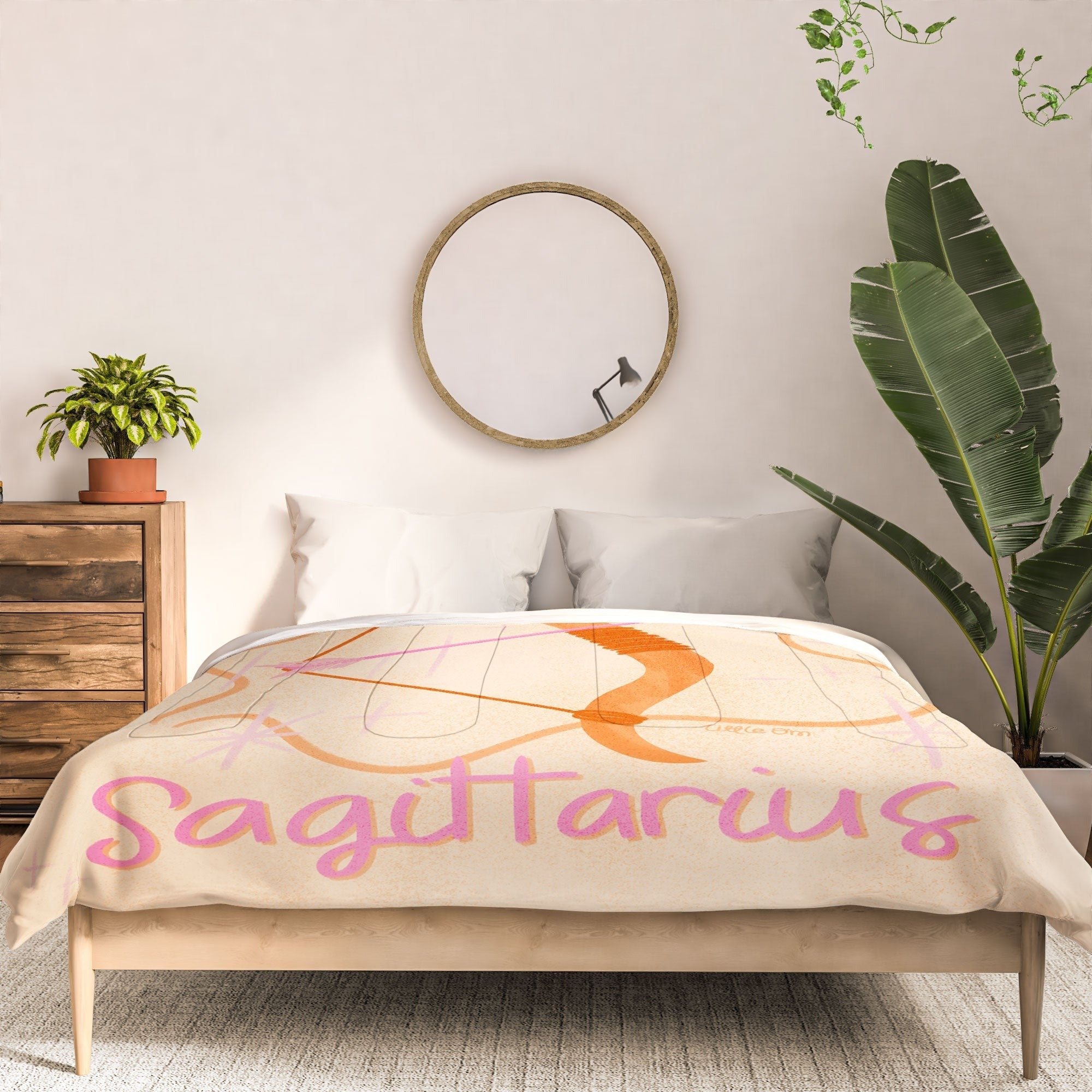 Little Om Zodiac Sign Sagittarius Comforter