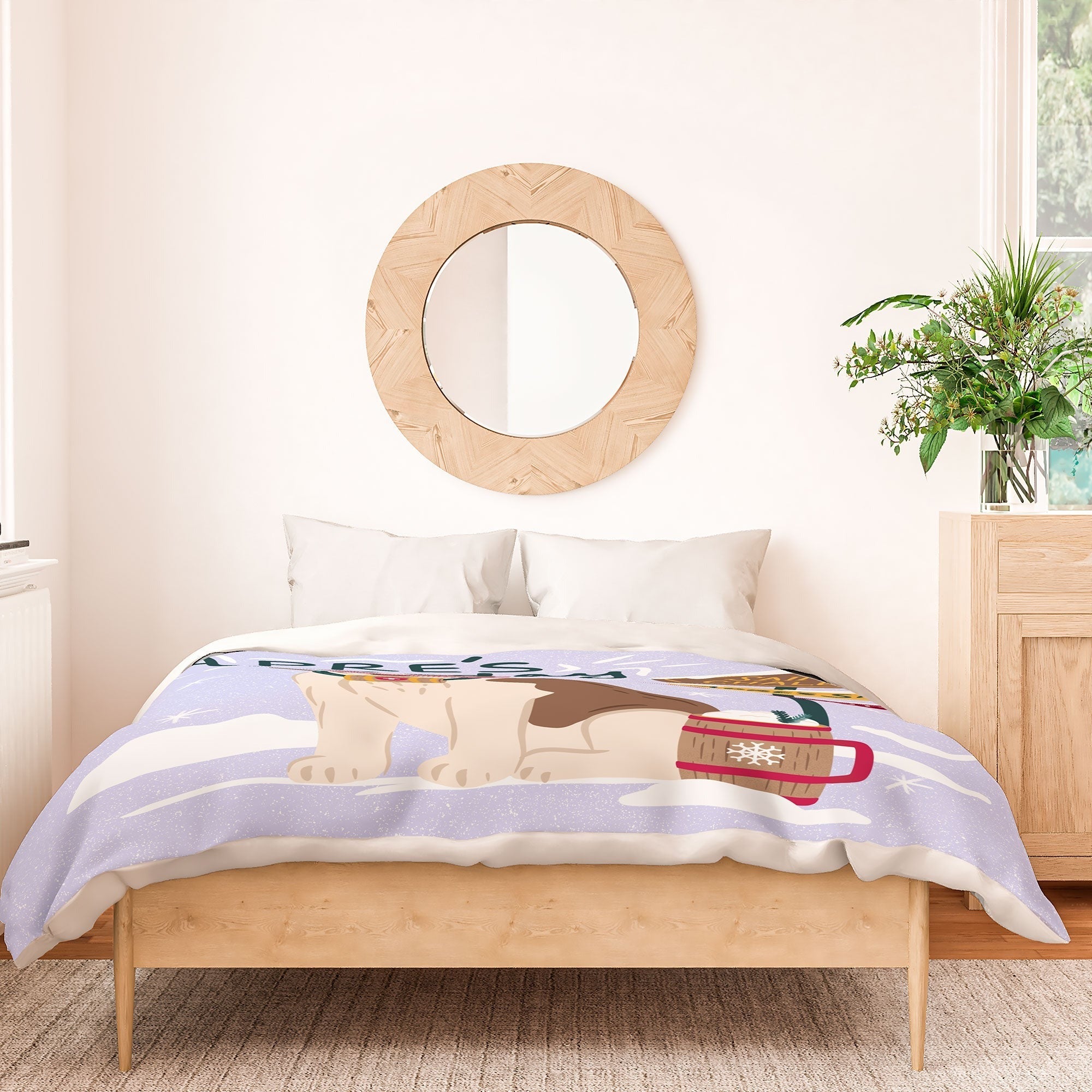 Design by Spark St Bernard Apres All Day Duvet Cover