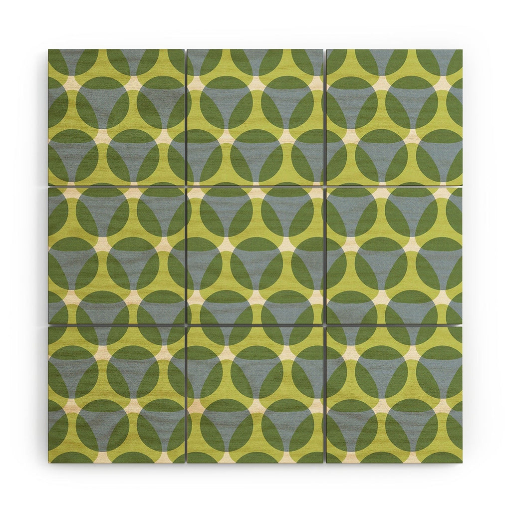 Marta Barragan Camarasa Stylish Retro Circle Wood Wall Mural