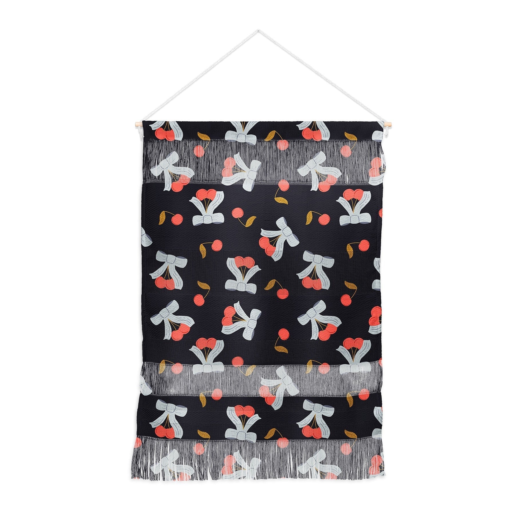 Jennifer Labre Cherries and Bows Wall Hanging Portrait