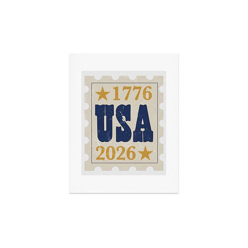 DENY Designs USA Stamp Art Print