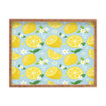 Design by Spark Lemony Fresh Florals Rectangular Tray