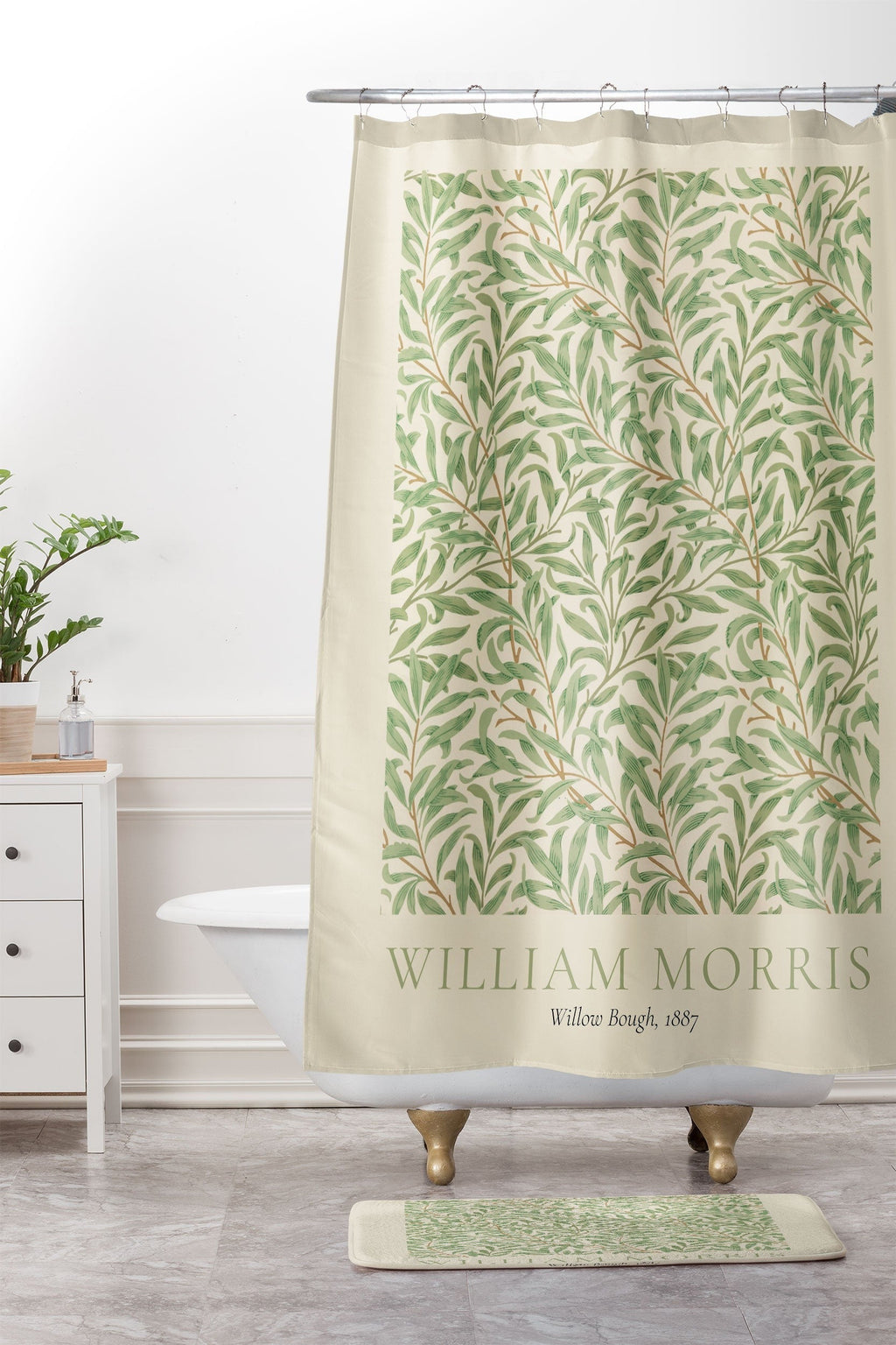 DENY Designs William Morris Willow Bough 1887 Memory Foam Bath Mat
