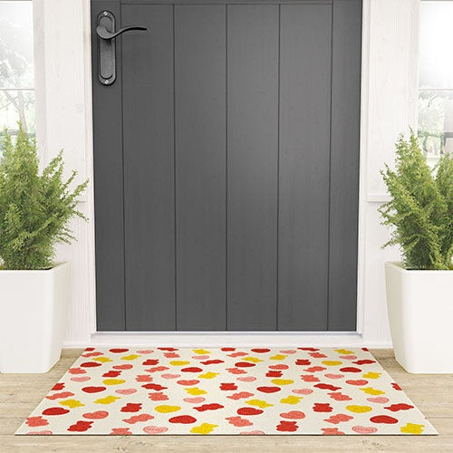 Design by Spark Gummy Bears and Candy Hearts Valentines Welcome Mat