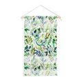 Ninola Design Botanic Retreat Loose Botanical Leaves Watercolor Green Wall Hanging Portrait