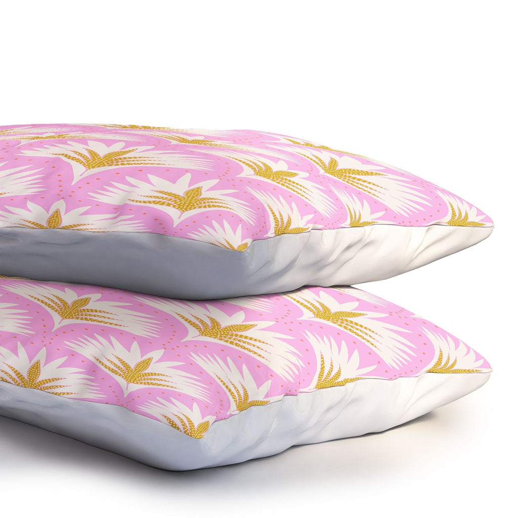 Jennifer Labre Pink Palmetto Pillow Shams