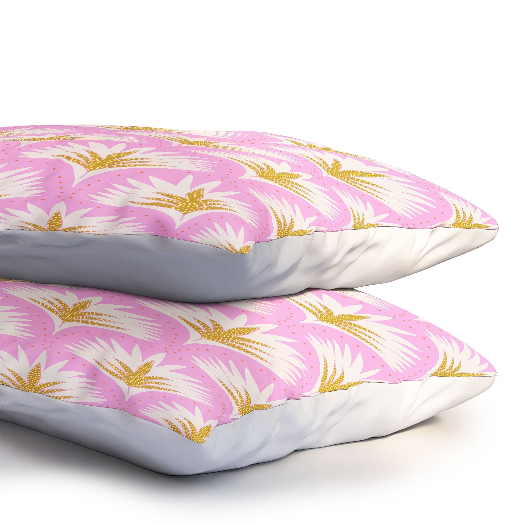 Jennifer Labre Pink Palmetto Pillow Shams