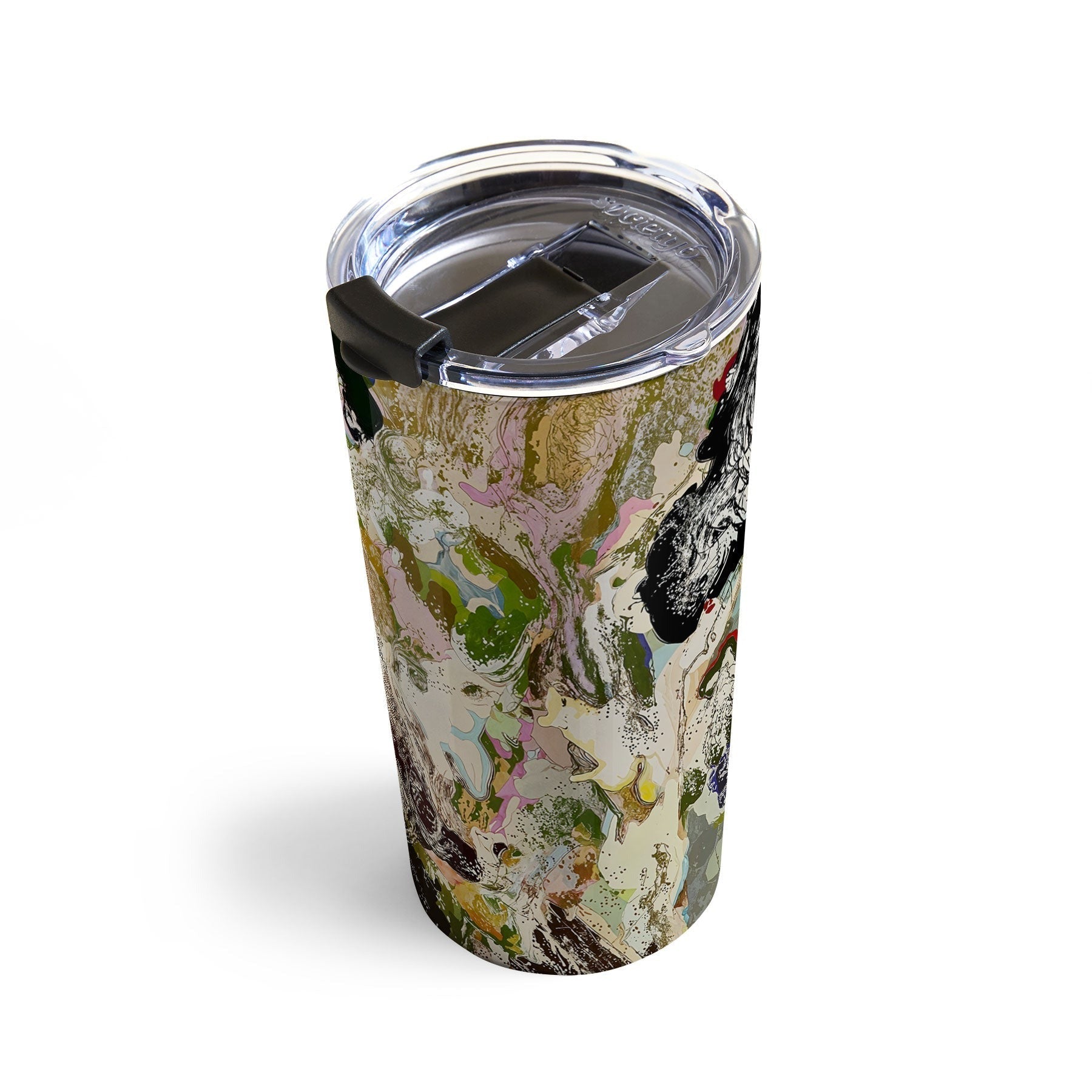 83 Oranges Echoes Beneath the Surface Travel Mug