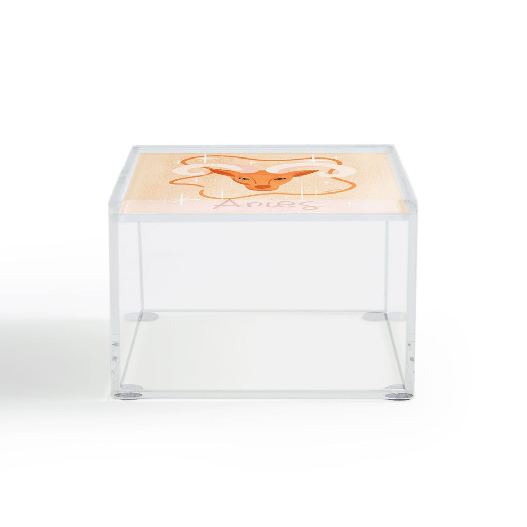 Little Om Zodiac Signs Aries Acrylic Box