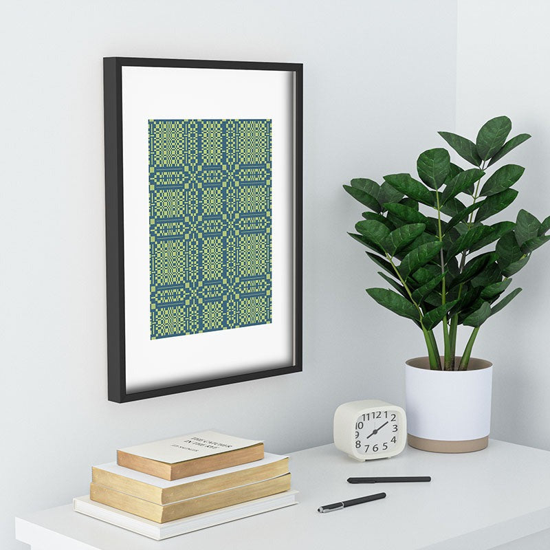 Marta Barragan Camarasa Nostalgic Grid Design Recessed Framing Rectangle
