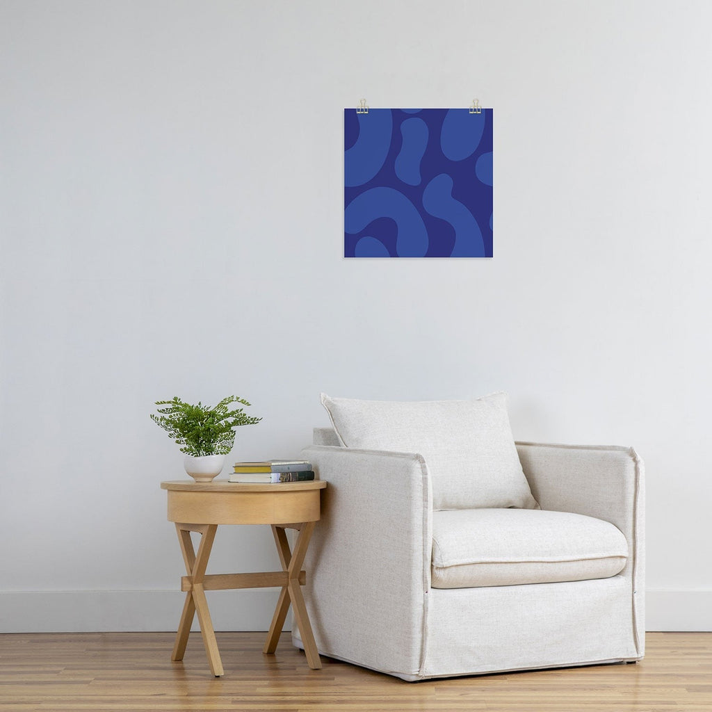 Camilla Foss Blue Pebble Art Print