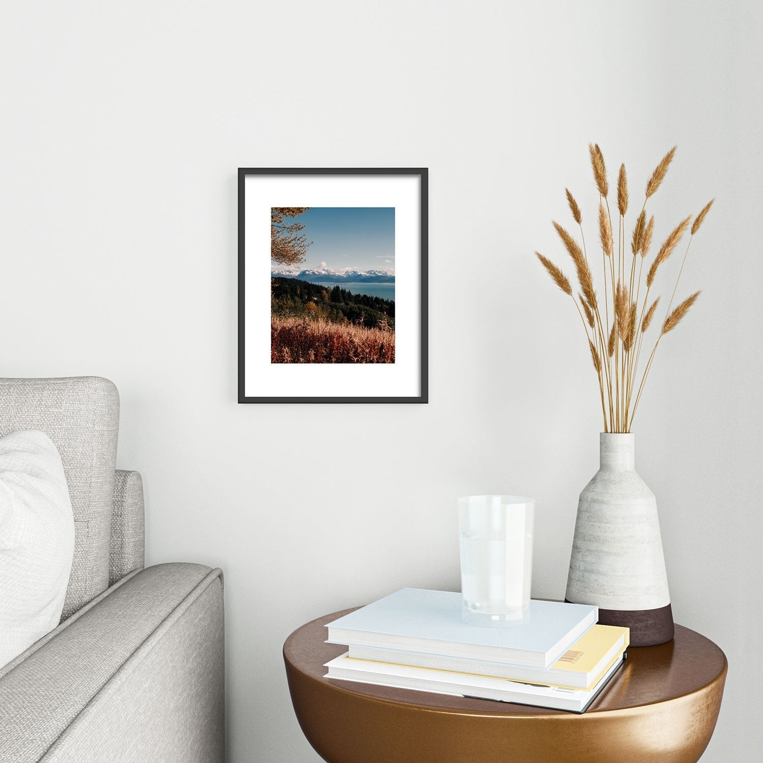 Hannah Kemp Homer Metal Framed Art Print